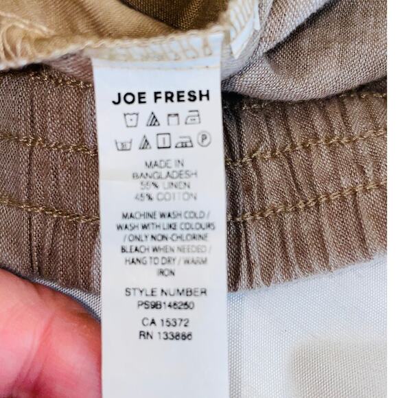 Joe Fresh Linen Blend Drawstring Pant - Women's Size 3X - 55% Linen / 45% Cotton - Picture 8 of 8